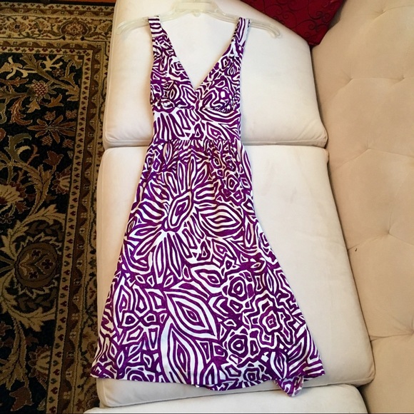 Banana Republic Purple and White Dress - Picture 2 of 5